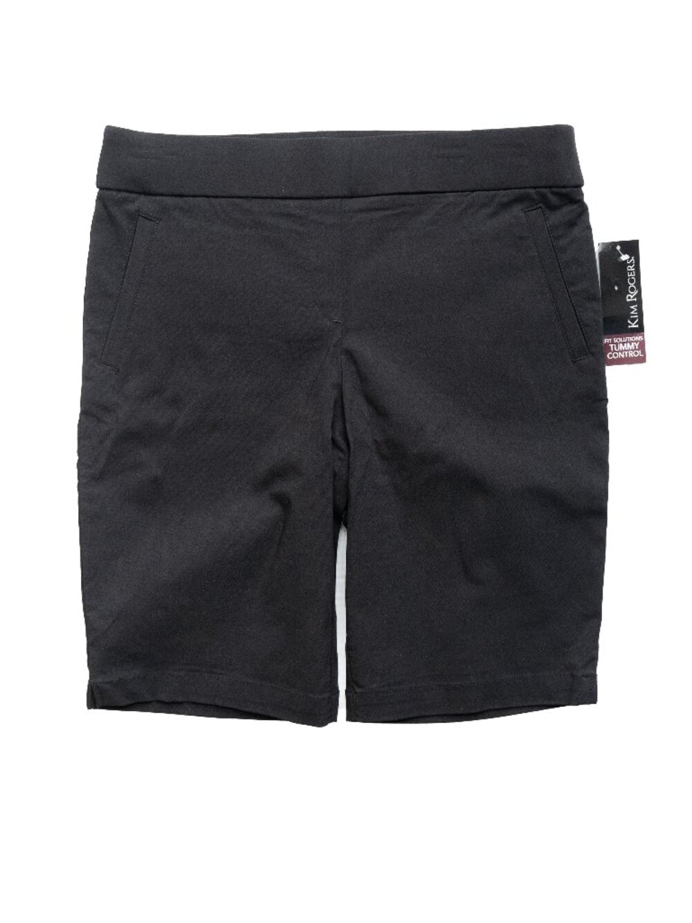 KIM ROGERS Shorts black Bermuda Tummy Control Long Inseam Capsule Stretch Short